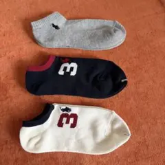 【新品未使用】POLO Ralph Laurenレディースソックス3足セット