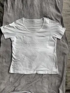 フェラガモ　トンボ刺繍 ホワイト 半袖Tシャツのサムネイル