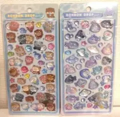 【正規品】水族館限定ボンボンドロップシール2枚セット（カワウソ、ジンベエザメ）