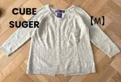 CUBE SUGAR ラムウール混 セーター （M）グレー