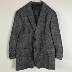 D'URBAN(L〜XL)テーラードジャケット/黒/無地/アルパカ/ウールのサムネイル