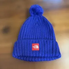 THE NORTH FACE 青　ポンポン帽