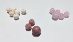 クンツァイト　クィーンコンクシェル　ピーモンタイト　まとめ売り　天然石粒売り