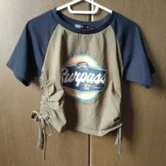 GORGE ラグラン Tシャツ カーキ ブラックのサムネイル