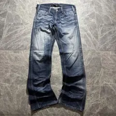 00s archive denim swag fade grange オニ髭 - メルカリ