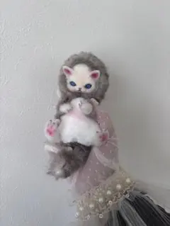 アートドール No.073 ねこ幻獣 羊毛フェルト - メルカリ