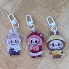 ラブブ　アクリルキーホルダー　3点セット
