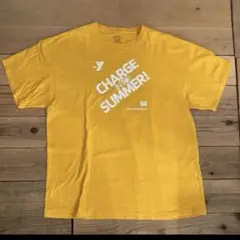 古着　イエロー Tシャツ XL 'CHARGE INTO SUMMER!'