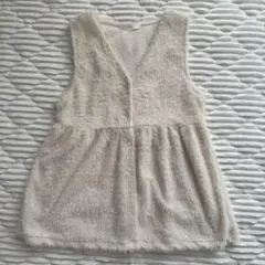 【新品】アイボリー ノースリーブ トップス ジレ ベスト