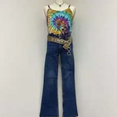 y2k 平成ギャル キャミソール タンクトップ タイダイ染め サイケ タイダイ柄のサムネイル