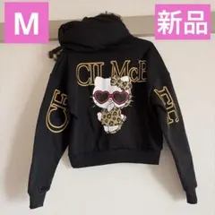 セシルマクビー　ハローキティ　ジップパーカー　ヒョウ柄　キティ　パーカー　セシル