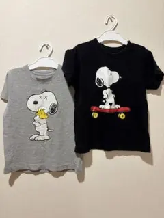 KAWS × PEANUTS コラボ Tシャツ 2枚セット