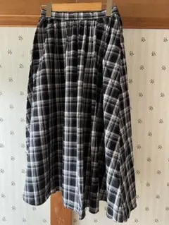 チェックロングスカート ハニーズ　GLACIER サイズM