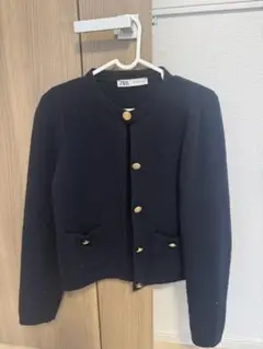ネイビー カーディガン