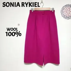 ソニアリキエル SONIA RYKIEL　WOOL100% スカート　ピンクのサムネイル
