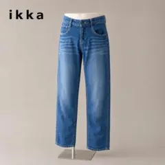 ikka 綿麻 クロップドデニム ユーズド加工 軽量素材のサムネイル