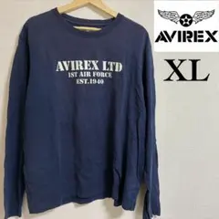 AVIREX 長袖カットソー XL ネイビーのサムネイル