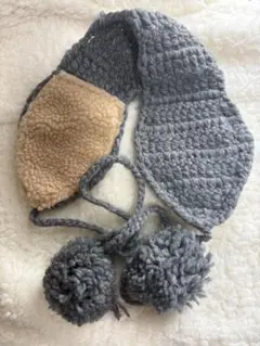 イヤーマフ グレー ベージュ