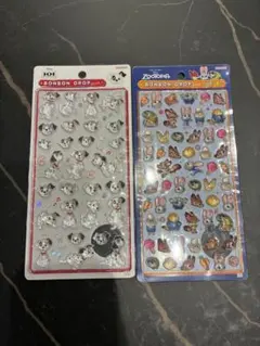 国内正規品ボンボンドロップシール 2枚セット 101匹わんちゃん ズートピアミニのサムネイル
