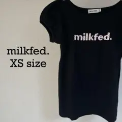 MILKFED. ミルクフェド 半袖 Tシャツ パフ袖 y2k 黒 XS-S