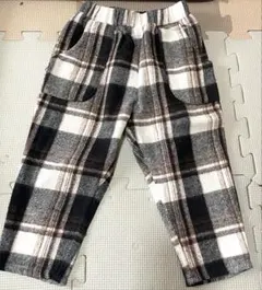 ペアマノン チェック柄ウエストゴムボトムス
