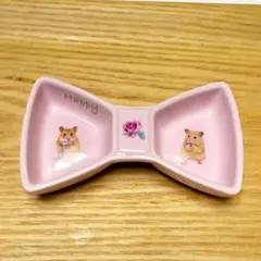 オリジナル食器】ハムスター おもちゃ リボン型小皿水色 - メルカリ