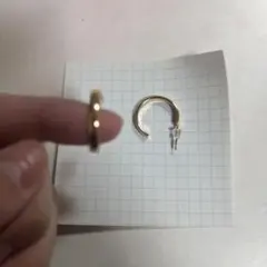 ゴールドフープピアス 小型