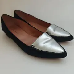 FABIO RUSCONI ポインテッドトゥフラットシューズ 23cm