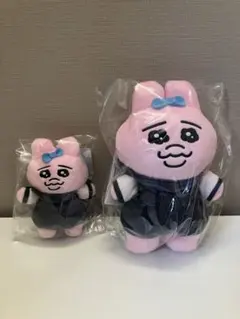 鈍行機関車 おぱんちゅうさぎ 乗務員 ぬいぐるみ マスコット 2点セット