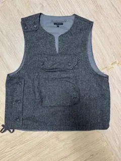 エンジニアードガーメンツ ツイード ヘリンボーン ベスト Sサイズ USA製 エンジニアードガーメンツ ツイード ヘリンボーン ベスト S