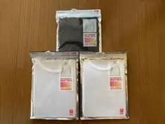 ユニクロ ヒートテック 半袖 ブラック ホワイト 110㎝ 3枚セット