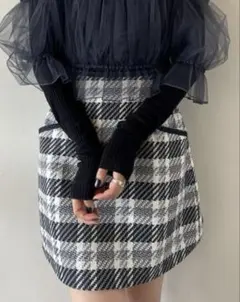 snidelロービングチェックスカショーパン