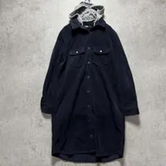 RODEO CROWNS オルテガ フード コーデュロイ シャツ ワンピース