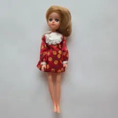 タカラ 初代リカちゃんフレンド くるみちゃん 刻印なし スタンド付き