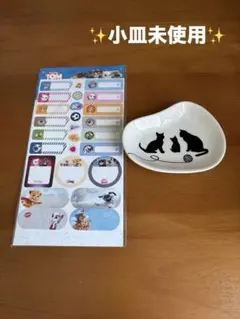 ✨KALDI猫の小皿と猫・犬のシール✨