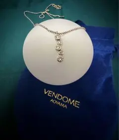 VENDOME AOYAMA シルバー ネックレス 5石ストーン　ジルコニアのサムネイル