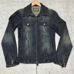 00s BUFFALOBOBS レザー風 デニムジャケット バッファローボブス