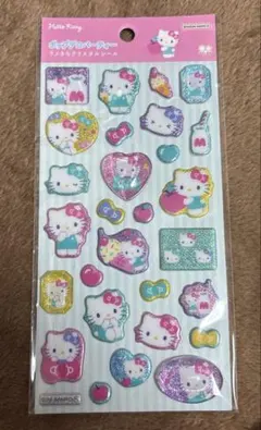 ち*ー様 サンリオ ポップデコパーティー ラメきらクリスタルシール キティ