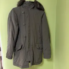 【美品】ユニクロ　モッズコート カーキ
