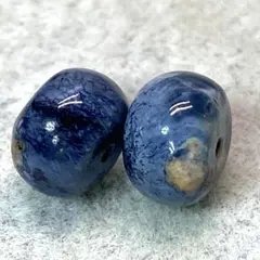 TP492-2 セール★良品質★ブルーピーターサイト　天然石ビーズセット