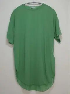 KBF 半袖シアーTシャツ グリーン