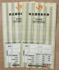 JR東海 株主優待割引券のサムネイル