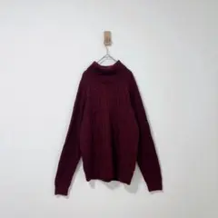 セブンデイズサンデイ　ケーブル編みニット　ハイネックニット　セーター