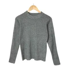 【新品未使用】ディスコート　長袖ニットセーター　レディース　グレー　M