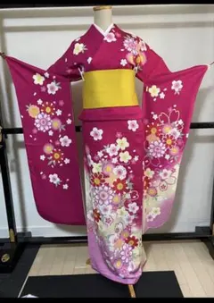 振袖フルセット 絵本作家 永田萌 金銀彩 正絹 - メルカリ