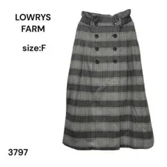 LOWRYS FARM ローリーズファーム　スカート　ロング　チェック　FREE