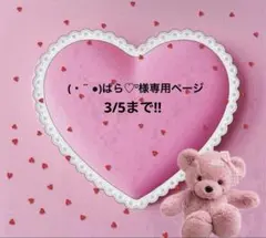 (・¨ ●)ぱら♡¨̮様専用ページ