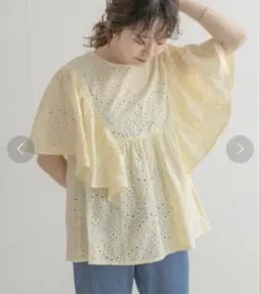 ITEMS URBANRESEARCH♡アイレットレース フレアスリーブブラウスのサムネイル