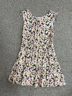 蝶柄ノースリーブワンピース 130cm ギャップキッズ