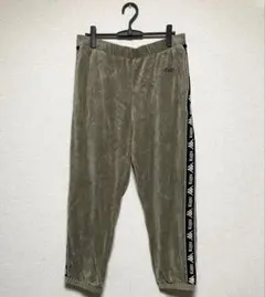 Kappa GU コラボ レア商品 オリーブグリーン ベロアジャージパンツ